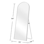 Arched Full-Length Floor Mirror - Standing And Wall-Mounted
