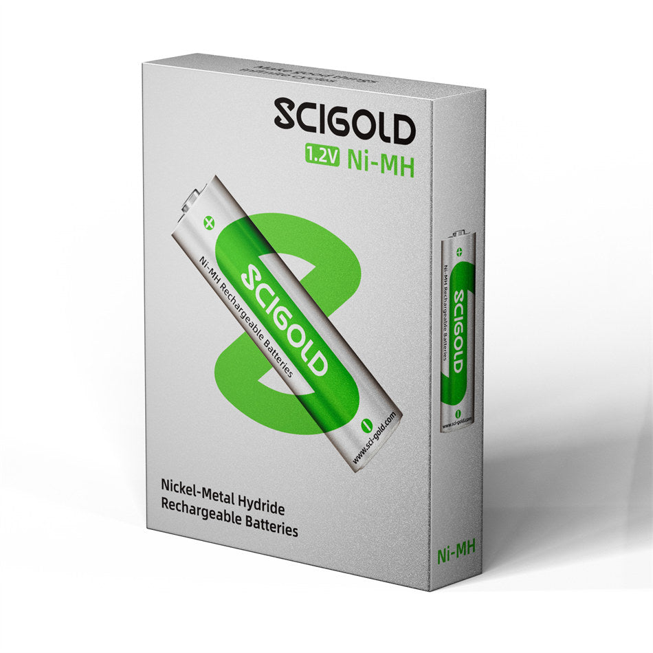 Scigold Ni-MH AA Rechargeable Batteries, 1.2V, 3120mWh, 4 Pack
