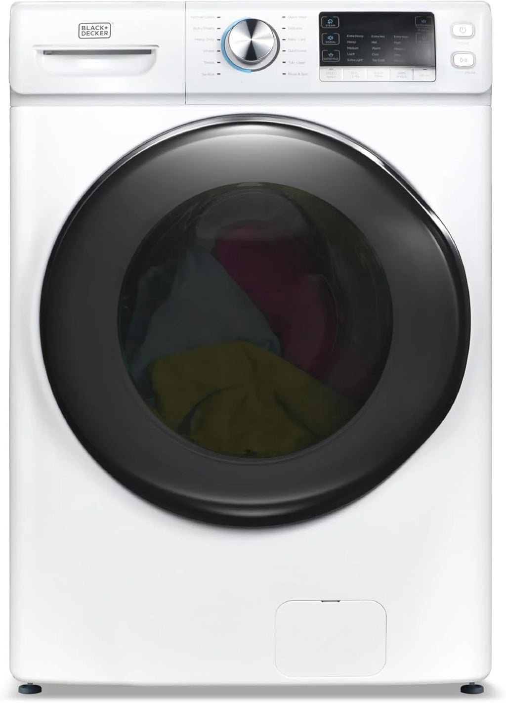 Black and Decker Portable Washer, 0.9 Cu. Ft., 6.6 lb Capacity, White - BPWM09W