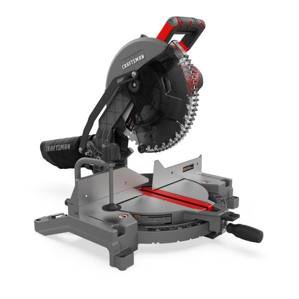 CRAFTSMAN 12-Inch 15-Amp Corded Single Bevel Miter Saw With 3800 RPM Motor