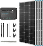 Renogy 400W 12V Solar Power System, 4 x 100W Panels, 40A MPPT Controller - BT-1