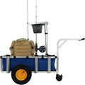 Fishing Beach Cart Wagon With Pneumatic Tires, Cargo Basket And 176lbs Load Capacity