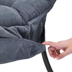 Living and More High Back Fabric Lazy Chair