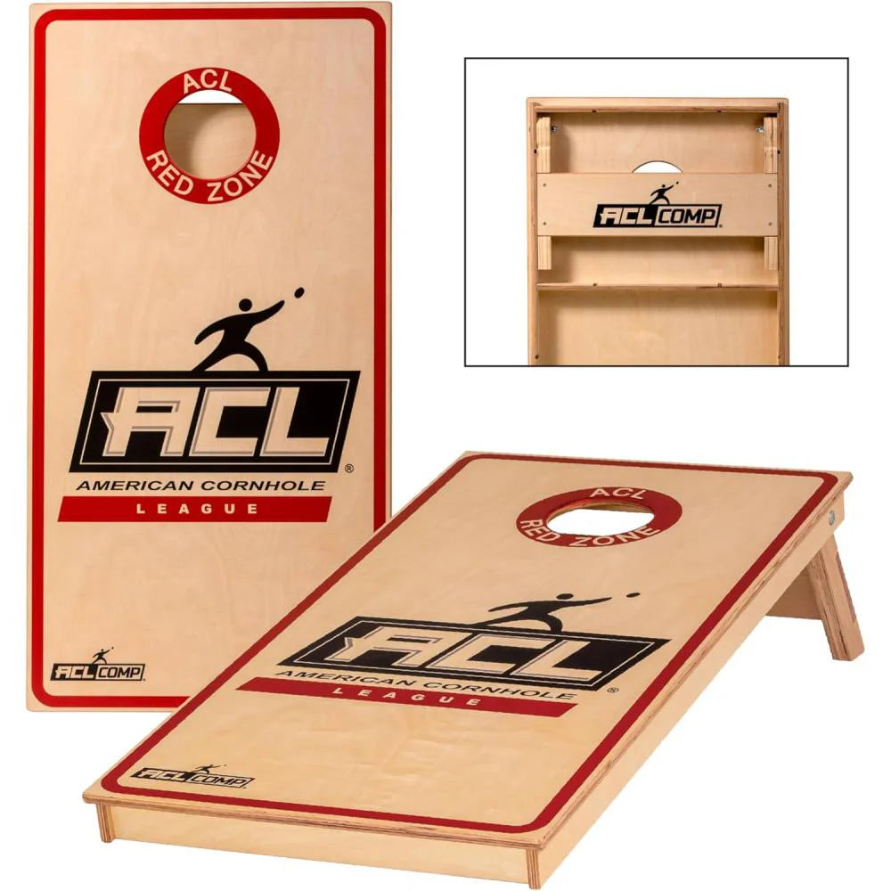 ESCALADE ACL Official 2x4 Regulation Cornhole Boards, Solid Wood, Brown