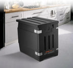 Insulated Front-Load Food Pan Carrier With Wheels, 95-Gallon, Black