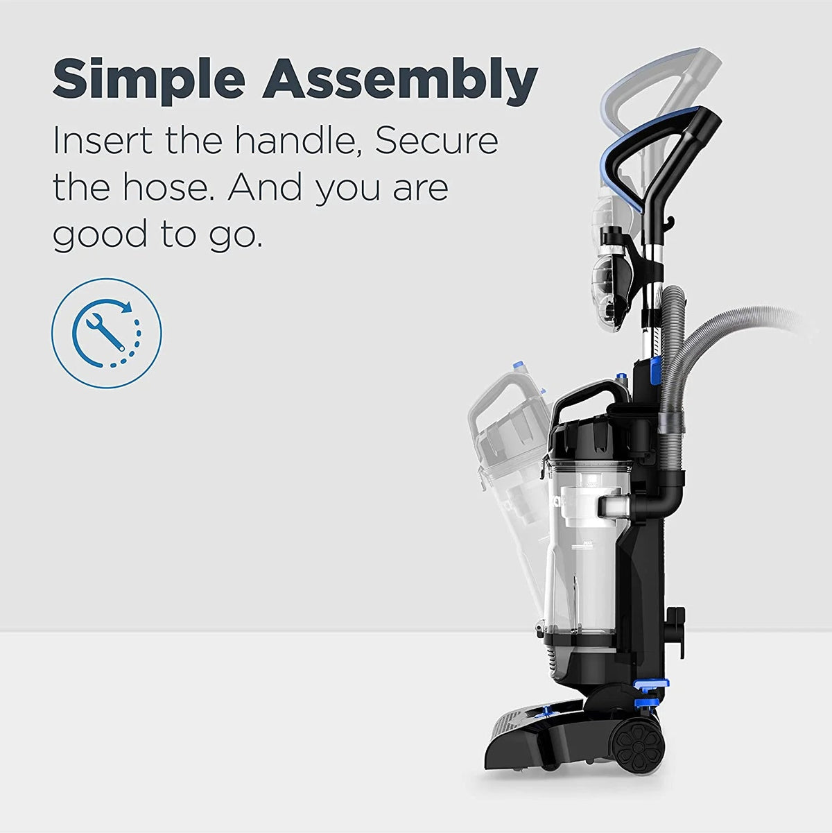 Eureka PowerSpeed Upright Vacuum Cleaner - Lightweight Portable 10 lbs