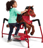 Brown Plush Interactive Riding Horse - Large
