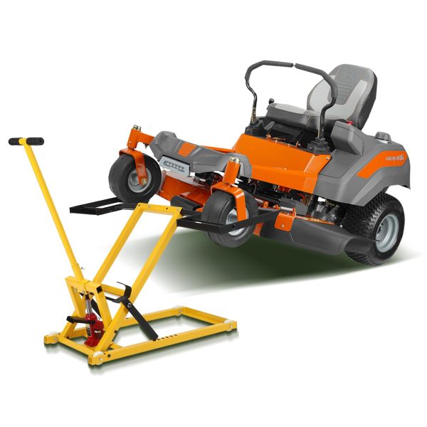 Lawn Mower Lift Jack 500 lb Capacity, 26 in Lift Height, Yellow