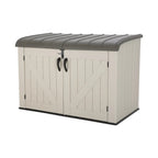 Lifetime Horizontal Storage Shed, 75 Cubic Feet, Black/Tan/Brown - 60170