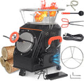 Wood Burning Camp Stove - Stainless Steel, Black, 16in L x 13in W x 17in H