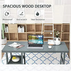 ASDRFYU Computer Desk With Shelves, 47.5in X 20in