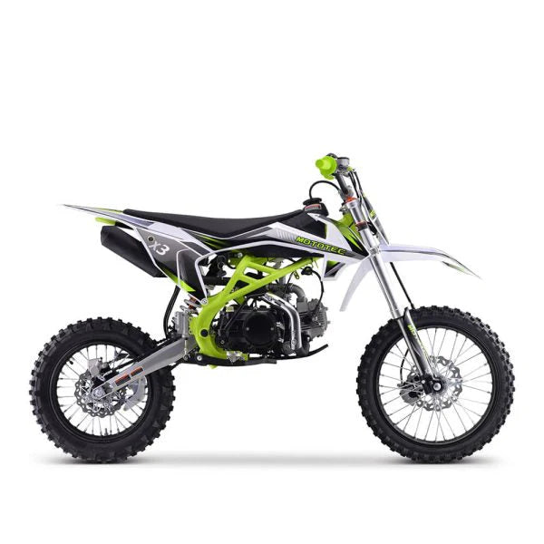 MOTOTEC Gas-Powered Dirt Bike 125CC 4-Stroke Green - X3 95731462
