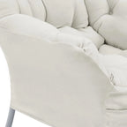 Living and More High Back Fabric Lazy Chair