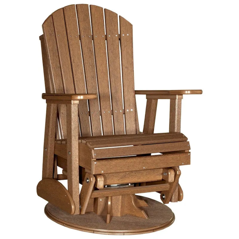 Poly Lumber Adirondack Swivel Glider Chair - 30W x 28D x 44H