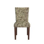 Set Of 2 Upholstered Parsons Dining Chairs, 38 in H x 19 in W x 23.5 in D