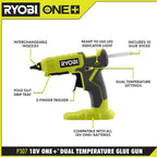 RYOBI ONE+ 18V Cordless 2-Tool Combo Kit With Rotary Tool Station, Glue Gun, 2.0 Ah Battery And Charger - PCL480 P307