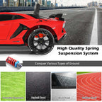 Licensed Lamborghini SVJ Kids Ride-On Car, 12V Battery Powered - Red, White, Black, Green Or Pink