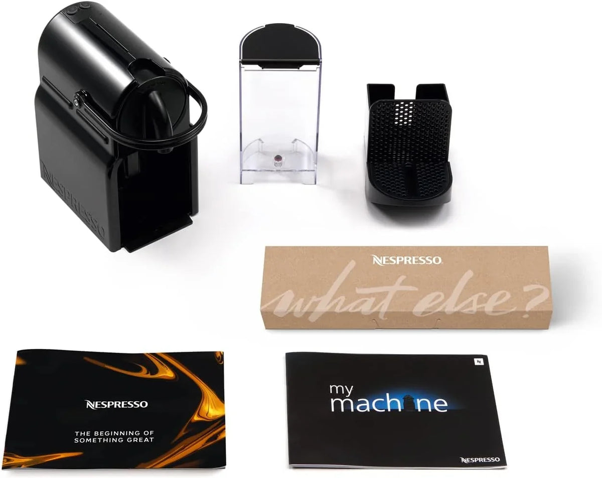Nespresso De'Longhi Inissia Capsule Coffee Machine 19 Bar, Black - EN80.B