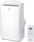 BLACK+DECKER Smart Portable Air Conditioner, 12,000 BTU, Rooms Up To 550 Sq. Ft., White - BPACT08NM