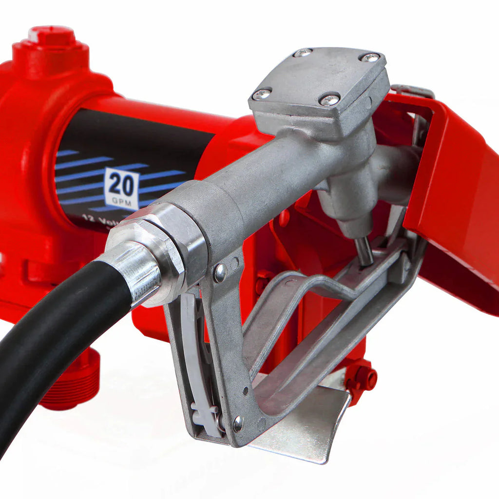 XtremepowerUS Fuel Transfer Pump 12 Volt 20 GPM Red - 21114-XP
