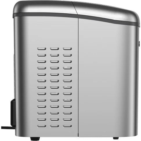 Galanz Portable Countertop Ice Maker, 26 lbs in 24 Hours, 9 Bullet Cubes in 9 Minutes, 2 Ice Sizes, 2.1 L, Retro Red