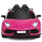 Licensed Lamborghini SVJ Kids Ride-On Car, 12V Battery Powered - Red, White, Black, Green Or Pink