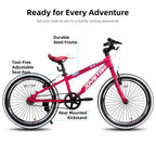 Kids' Single-Speed Mountain Bike, 20-Inch/24-Inch - White Wall Knobby Tires