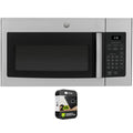 GE Over-the-Range Microwave Oven, Stainless Steel, 1.6 Cu. Ft., 16 1/8 H x 29 7/8 W x 15 9/16 D