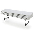 Lifetime 4-Pack Commercial Stacking 8 ft Folding Table - White - 80344