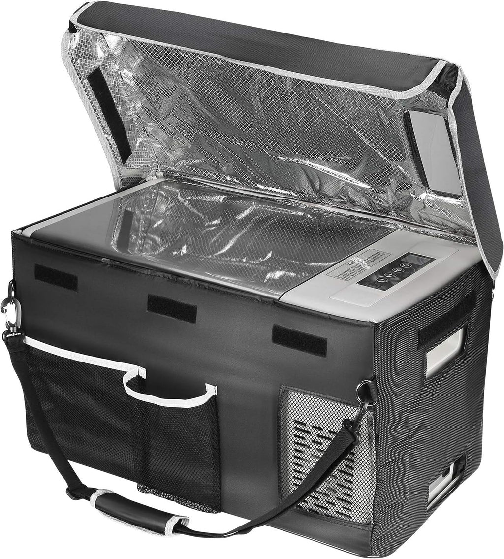 BougeRV 23 Quart Portable Car Refrigerator Freezer, Grey, 12/24V DC - CR22