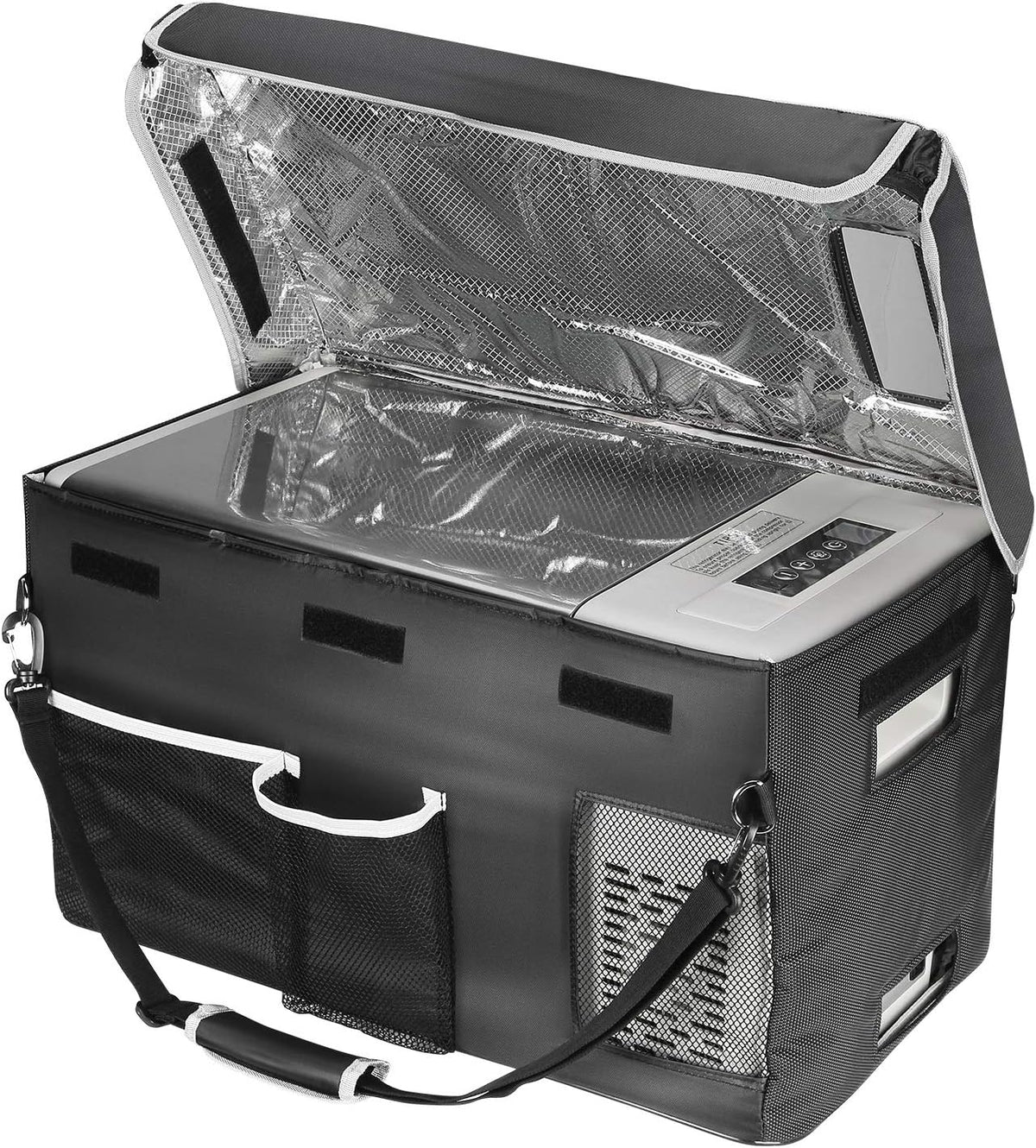 BougeRV 23 Quart Portable Car Refrigerator Freezer, Grey, 12/24V DC - CR22