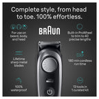 Men's 13-in-1 Grooming Kit With Beard Trimmer, Hair Clipper And Body Groomer