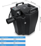 Dry Ice Fog Machine With Tube Nozzle, 3500W, Black - ZQ16046US