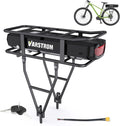 48V 17.5AH Lithium-Ion Rear Rack E-Bike Battery With 30A BMS, 3A Charger, Taillight And Safety Lock