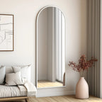 Arched Full-Length Floor Mirror - Standing And Wall-Mounted