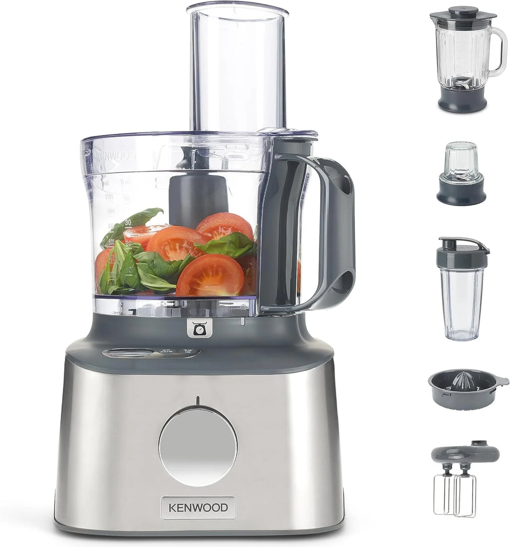 Multifunctional Compact Food Processor With Built-In Scale, 11 Accessories, 1.2 L Blender