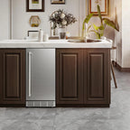 15 Inch Outdoor Stainless Steel Beverage Refrigerator With 3 Shelves