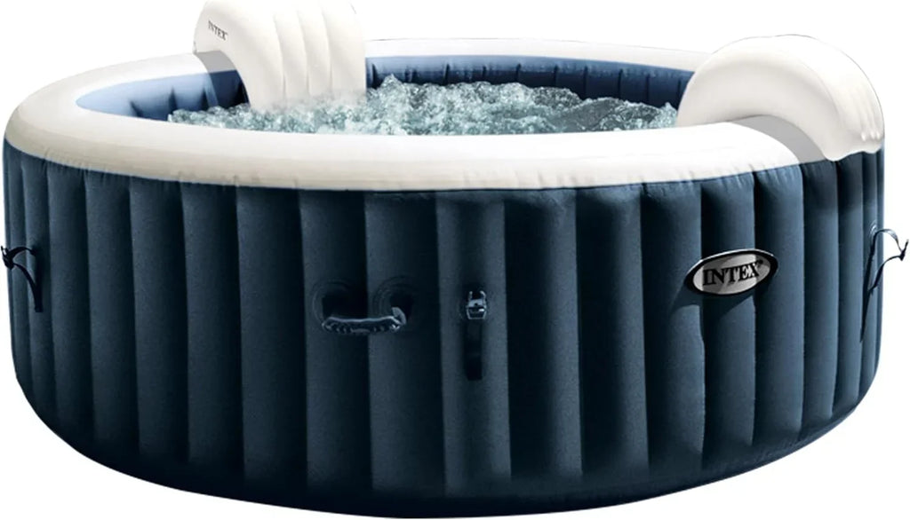 Intex PureSpa Bubble Massage Inflatable Spa, 4 Person, 196x71 cm, Navy - 55084
