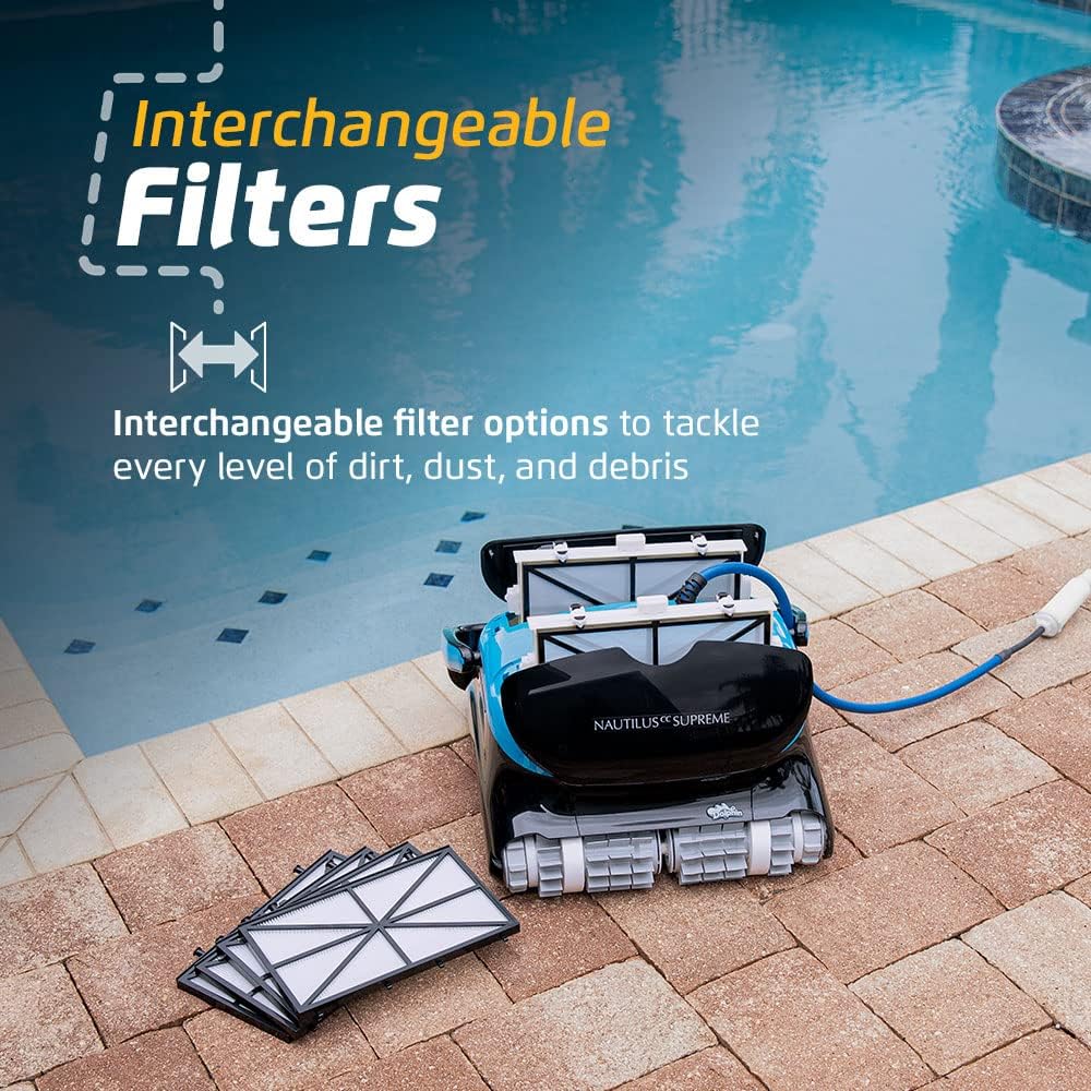 Dolphin Nautilus CC Plus Wi-Fi Robotic Pool Vacuum Cleaner For In-Ground Pools Up To 50 FT - Nautilus CC Plus Wi-Fi