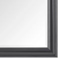 Full Length Oversized Rectangle Wall Mirror With Smooth Faux Wood Frame