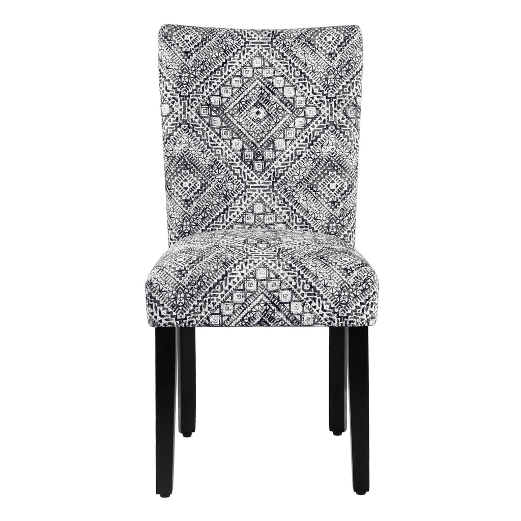 Set Of 2 Upholstered Parsons Dining Chairs, 38 in H x 19 in W x 23.5 in D