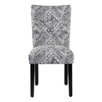 Set Of 2 Upholstered Parsons Dining Chairs, 38 in H x 19 in W x 23.5 in D