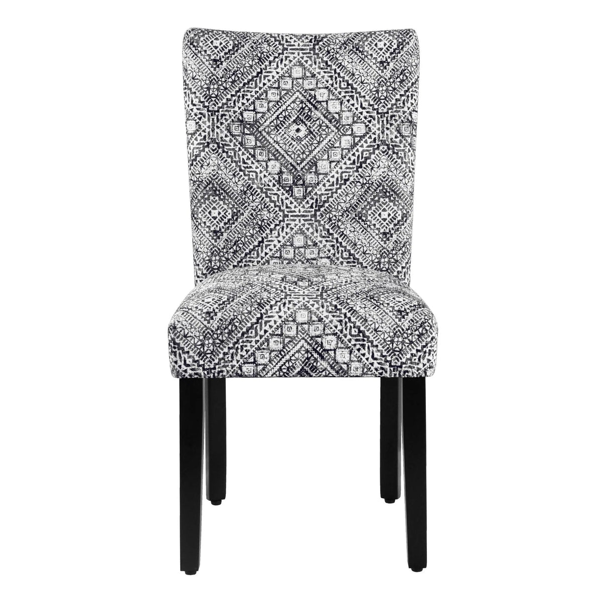 Set Of 2 Upholstered Parsons Dining Chairs, 38 in H x 19 in W x 23.5 in D