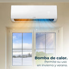 Cecotec Split Air Conditioner 9000 BTU, DC Motor, Heat Pump - AirClima 9000 Smartfresh