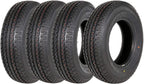 Set Of 4 ST225/75R15 Radial Trailer Tires, 10 Ply Load Range E, 117N