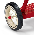 Radio Flyer Classic Red Dual Deck Tricycle, 12 Inch Front Wheel, Red, Ages 2.5-5 Years