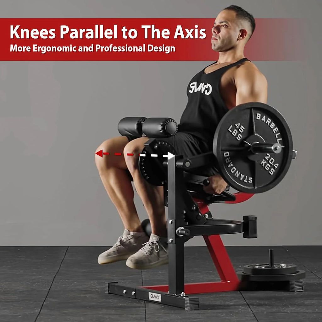 GMWD Leg Extension And Curl Machine, Plate Loaded, Black - LE02