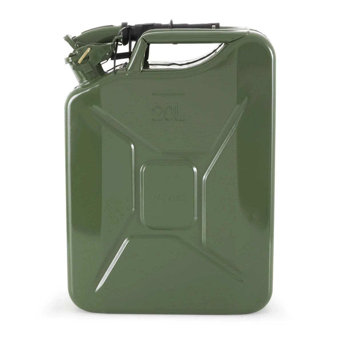 Wavian Jerry Can With Spout 5.3 Gallon 20 Liter Green - 3008-WAV-OB