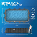 Bestway Frame Pool Set 549 x 274 x 132 cm, 16.477 L, Steel Frame, Dark Marble Look - APX365