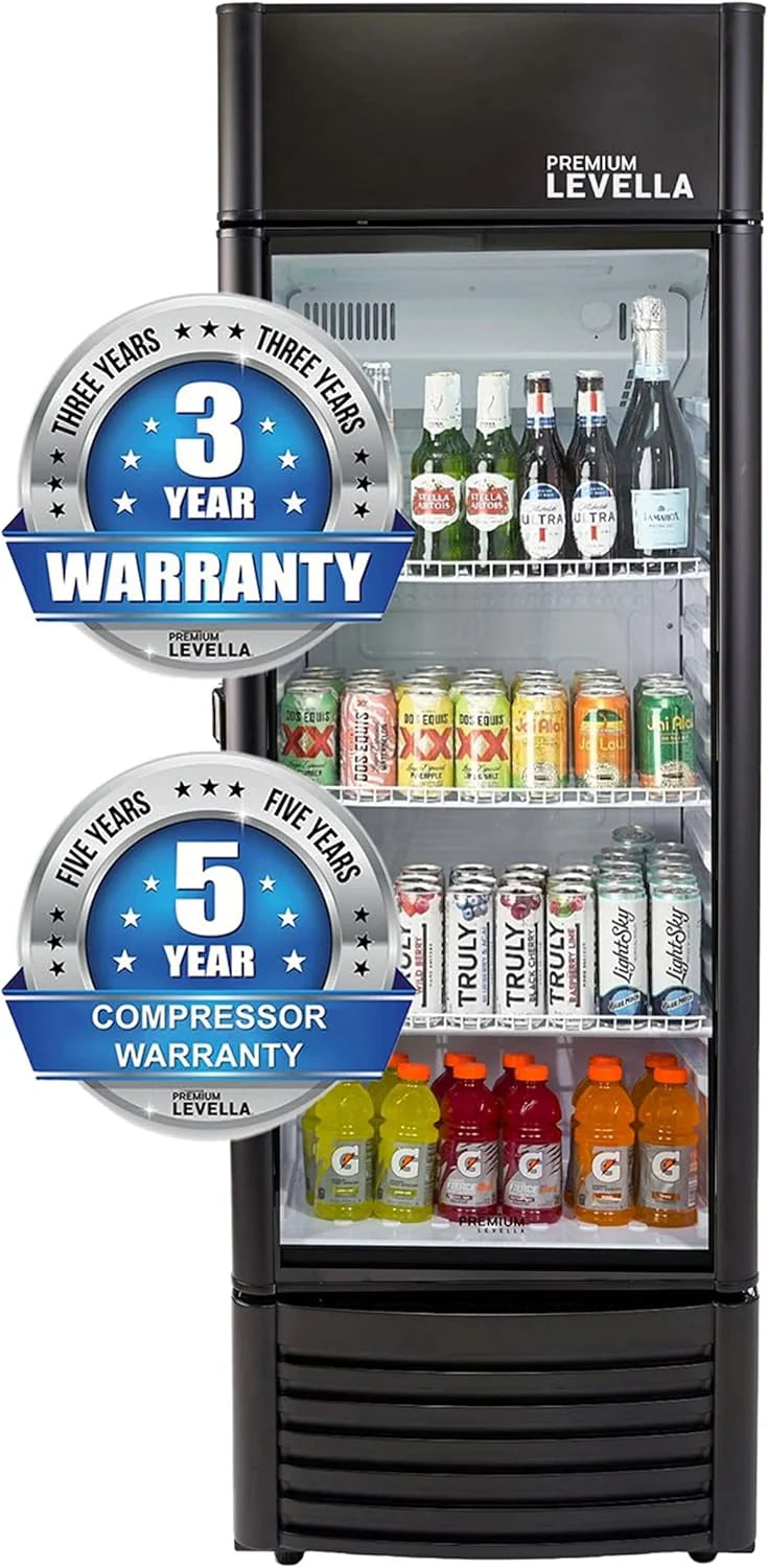 12.5 cu ft Glass Door Display Refrigerator With Customizable Lightbox - PRF125DX